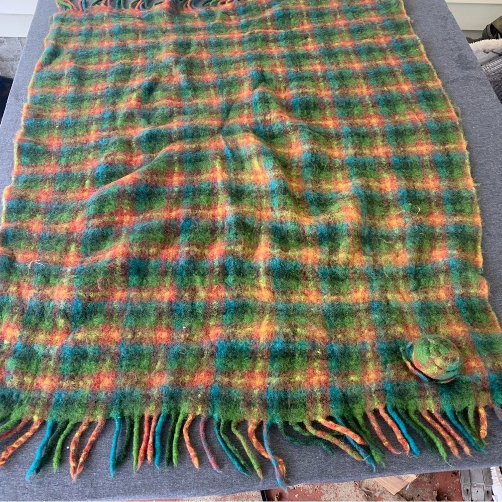 Mackenzie Childs Wool Mohair Blanket Throw